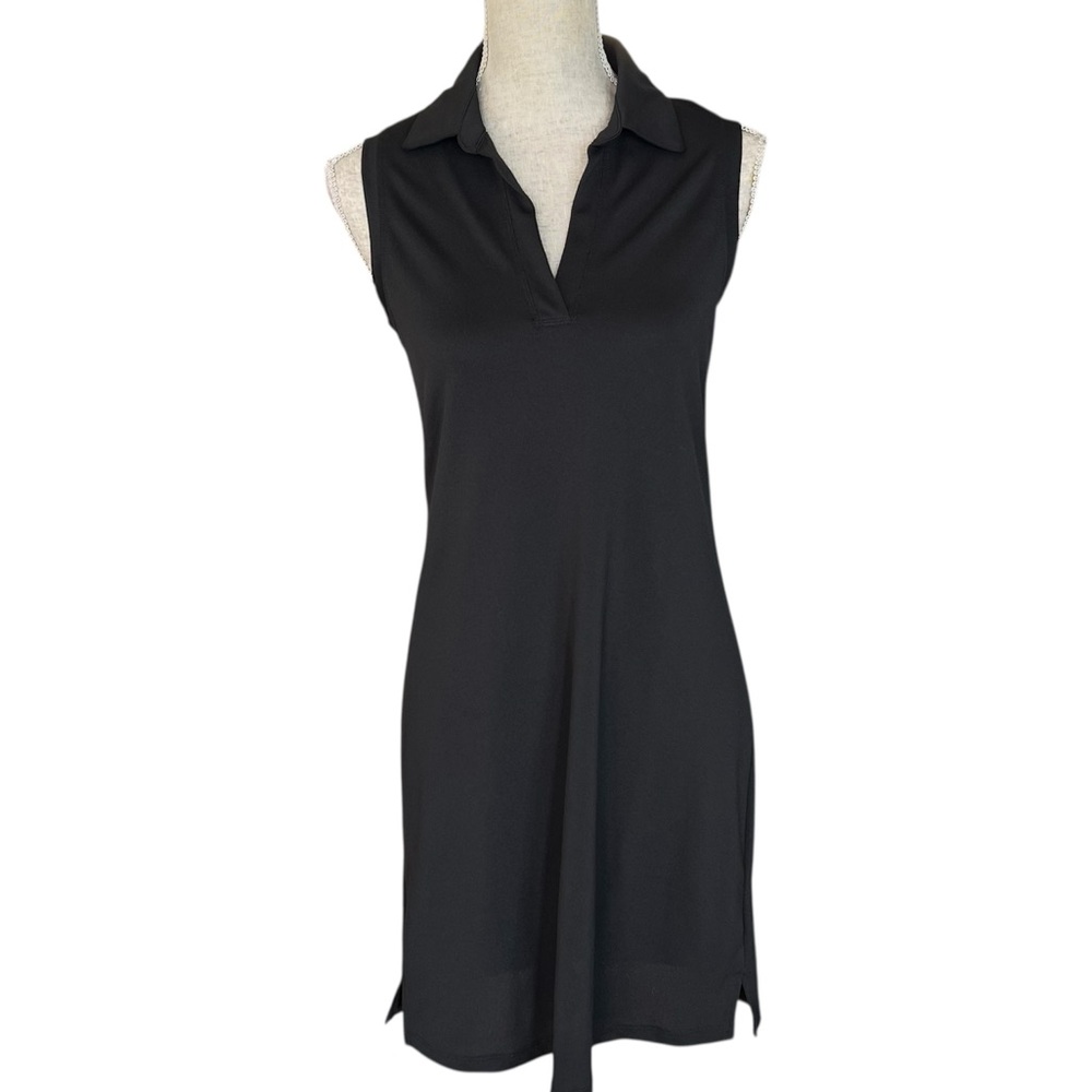 Joe Fresh Polo Dress Collared Sleeveless Black Small